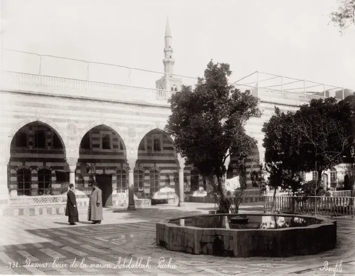Framed Print : Courtyard, house of Abdullah Pasha, Damascus, Syria Framed Print : Courtyard, house of Abdullah Pasha, Damascus, Syria