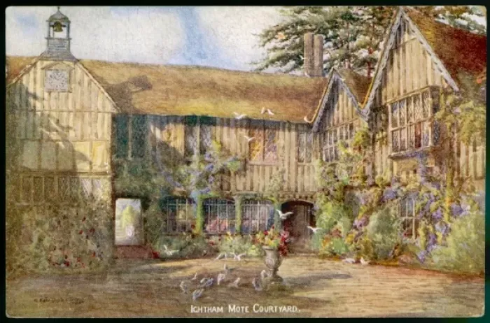 Framed Print : Courtyard / Ightham Mote Framed Print : Courtyard / Ightham Mote