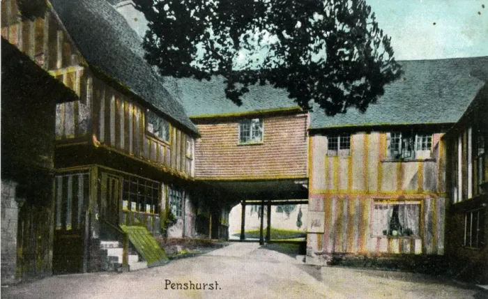 Framed Print : Courtyard, Penshurst, Kent Framed Print : Courtyard, Penshurst, Kent