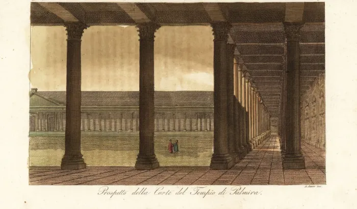 Framed Print : Courtyard of the Temple of Bel or Baal, Palmyra, Syria Framed Print : Courtyard of the Temple of Bel or Baal, Palmyra, Syria