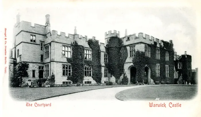 Framed Print : The Courtyard, Warwick Castle, Warwickshire Framed Print : The Courtyard, Warwick Castle, Warwickshire