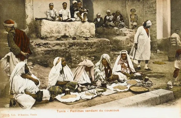 Framed Print : Couscous sellers - Tunis, Tunisia Framed Print : Couscous sellers - Tunis, Tunisia