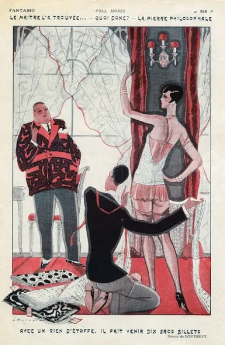 Framed Print : Couturier at Work 1927 Framed Print : Couturier at Work 1927