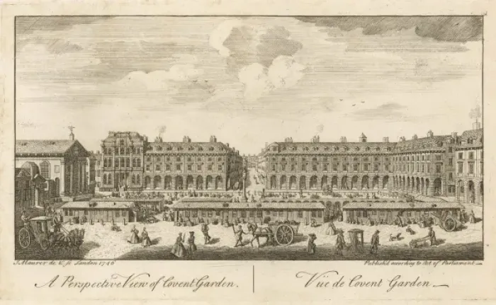 Framed Print : Covent Garden 1746 Framed Print : Covent Garden 1746