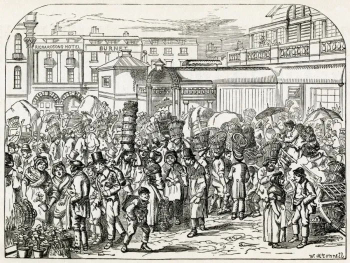 Framed Print : Covent Garden, London 1862 Framed Print : Covent Garden, London 1862