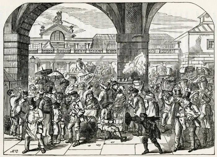 Framed Print : Covent Garden market, London 1862 Framed Print : Covent Garden market, London 1862