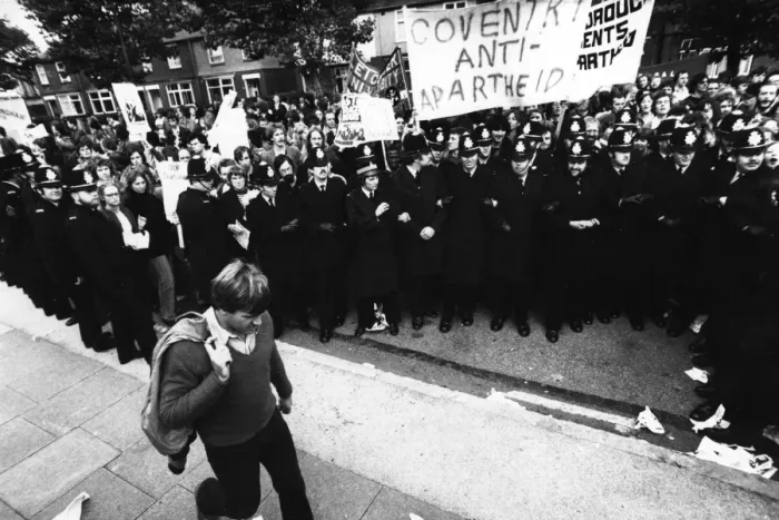 Framed Print : coventry, anti, apartheid, demo Framed Print : coventry, anti, apartheid, demo