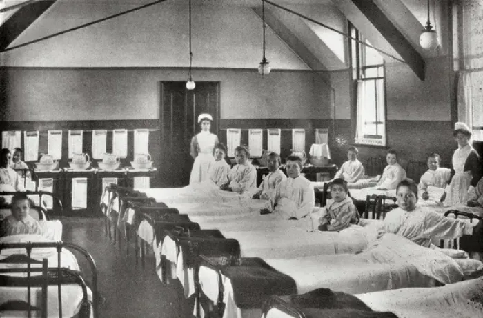 Framed Print : Coventry Girls Industrial School Dormitory Framed Print : Coventry Girls Industrial School Dormitory