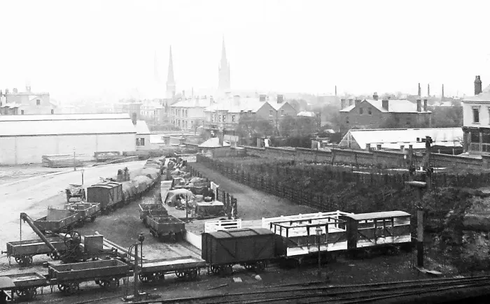 Framed Print : Coventry Railway Goods Yard early 1900s Framed Print : Coventry Railway Goods Yard early 1900s