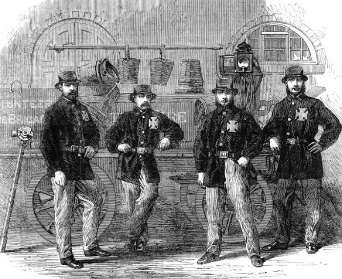 Framed Print : Coventry Volunteer Fire Brigade, 1862 Framed Print : Coventry Volunteer Fire Brigade, 1862