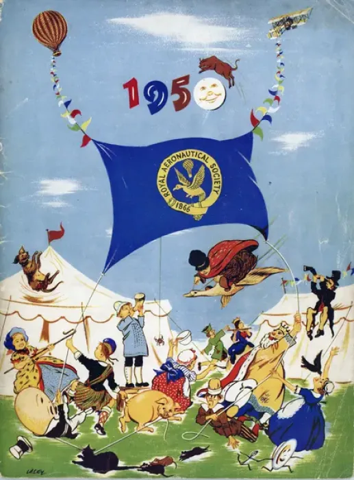 Framed Print : Cover of the 1950 Royal Aeronautical Society Garden Part? Framed Print : Cover of the 1950 Royal Aeronautical Society Garden Part?