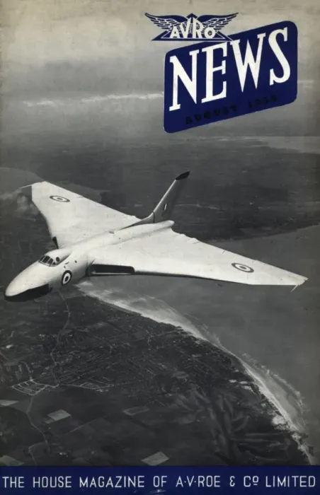 Framed Print : The front cover of Avro News August 1956 Framed Print : The front cover of Avro News August 1956