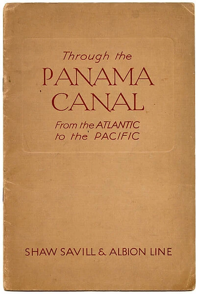 The front cover of the book, Through the Panama Canal