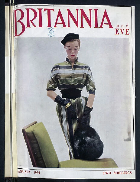 The front cover of Britannia and Eve from January 1954. Date: 1954