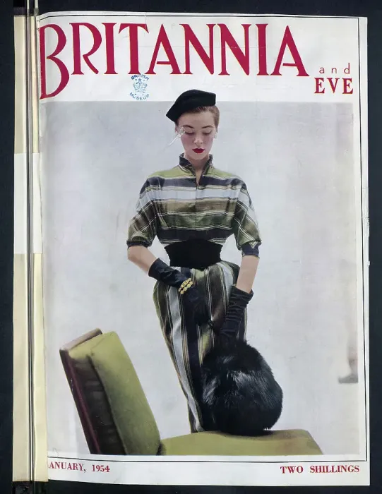 Framed Print : The front cover of Britannia and Eve from January 1954. Date: 1954 Framed Print : The front cover of Britannia and Eve from January 1954. Date: 1954