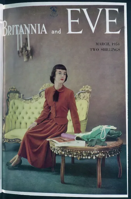 Framed Print : The front cover of Britannia and Eve magazine from March 1954. Date: 1954 Framed Print : The front cover of Britannia and Eve magazine from March 1954. Date: 1954