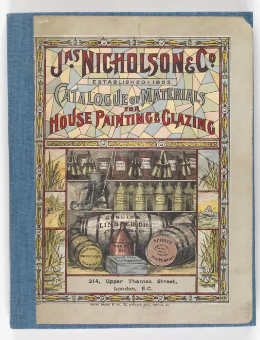 Framed Print : Front cover of Catalogue of Materials for House Painting an Framed Print : Front cover of Catalogue of Materials for House Painting an
