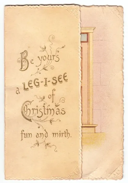 Framed Print : Front cover of a Christmas card Framed Print : Front cover of a Christmas card