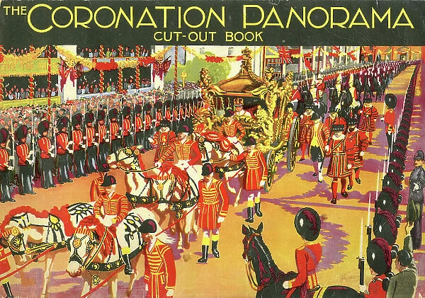 Cover of The Coronation Panorama Cut-Out Book, 1937