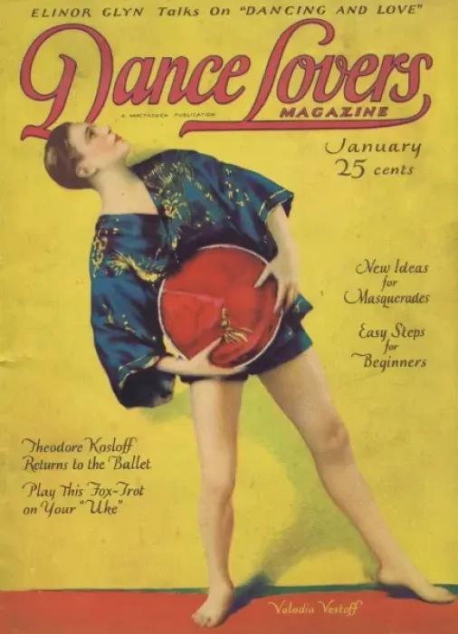 Framed Print : Cover of Dance Magazine, January 1925 Framed Print : Cover of Dance Magazine, January 1925