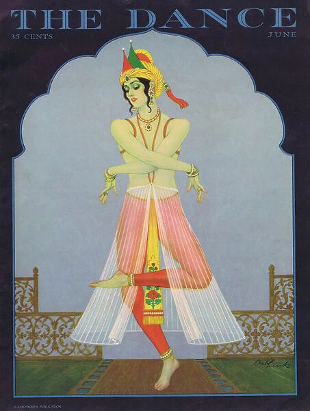 Cover of Dance Magazine, June 1927 featuring Shari Karenyi in a Persian Fantasy dance