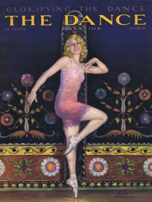 Framed Print : Cover of Dance magazine, March 1928 Framed Print : Cover of Dance magazine, March 1928