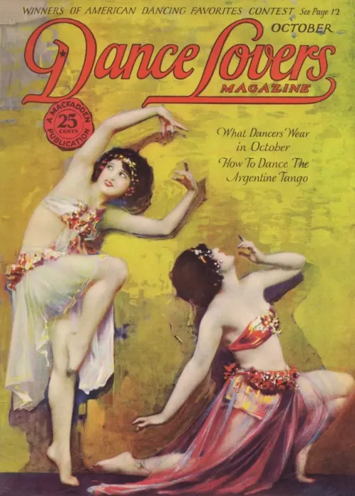 Framed Print : Cover of Dance Magazine, October 1925