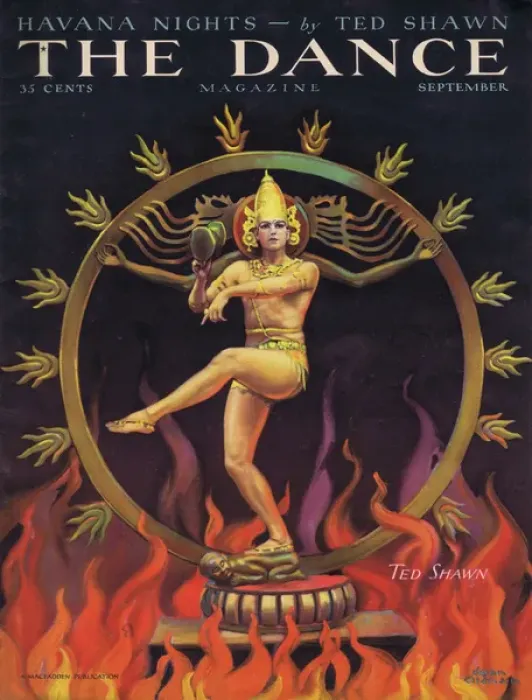 Framed Print : Cover of Dance Magazine, September 1928
