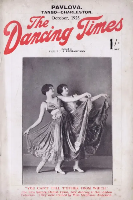 Framed Print : Cover of Dancing Times featuring the Elca Sisters Framed Print : Cover of Dancing Times featuring the Elca Sisters