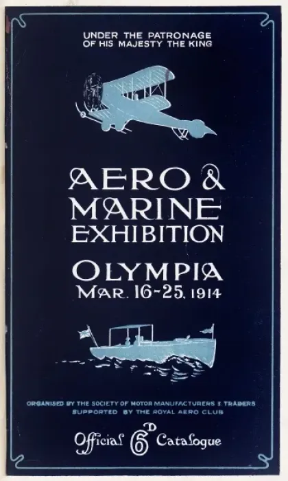 Framed Print : Cover design, Aero & Marine Exhibition Framed Print : Cover design, Aero & Marine Exhibition