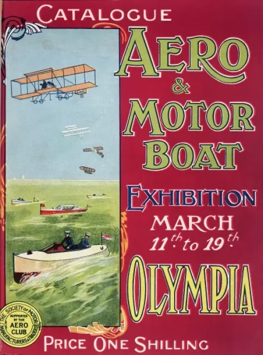 Framed Print : Cover design, Aero and Motor Boat Exhibition Framed Print : Cover design, Aero and Motor Boat Exhibition