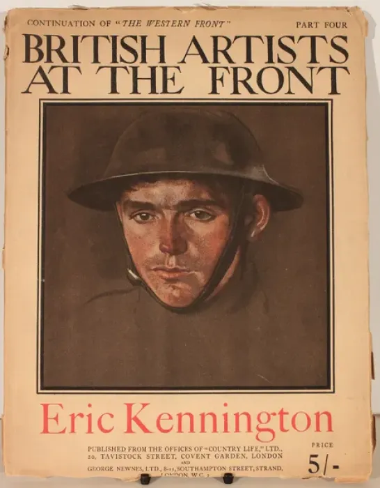 Framed Print : Cover design, British Artists at the Front Framed Print : Cover design, British Artists at the Front