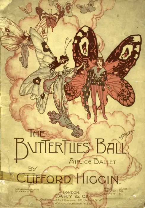 Framed Print : Cover design for The Butterflies Ball Framed Print : Cover design for The Butterflies Ball