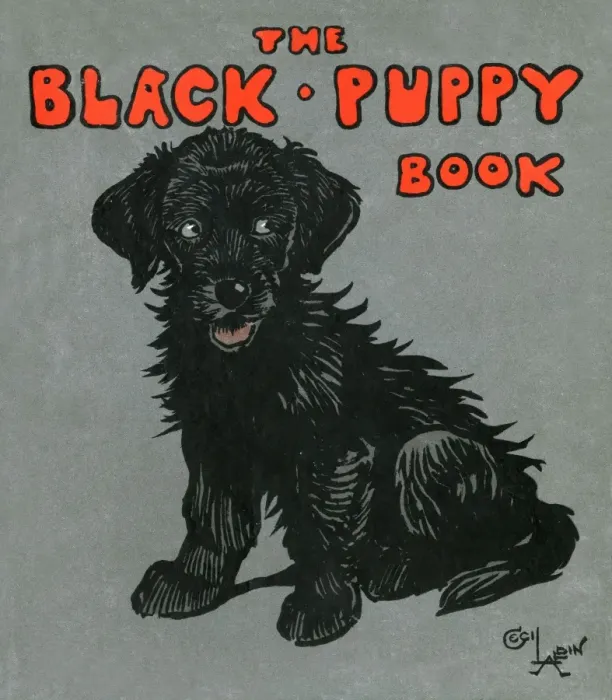 Framed Print : Cover design by Cecil Aldin, The Black Puppy Book Framed Print : Cover design by Cecil Aldin, The Black Puppy Book