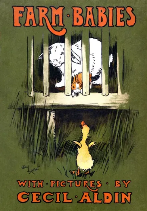 Framed Print : Cover design by Cecil Aldin, Farm Babies Framed Print : Cover design by Cecil Aldin, Farm Babies