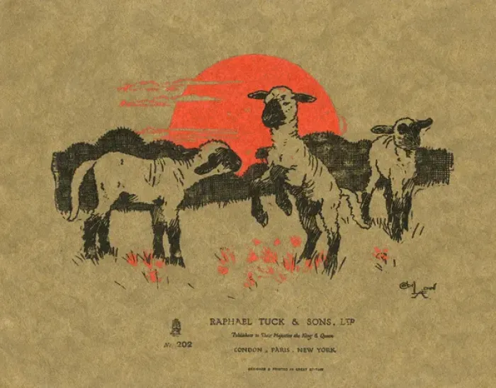 Framed Print : Back cover design by Cecil Aldin, Farmyard Friends Framed Print : Back cover design by Cecil Aldin, Farmyard Friends