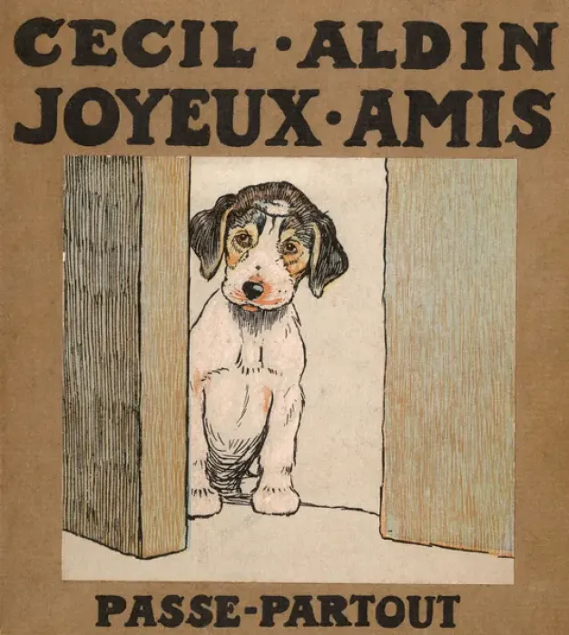 Framed Print : Cover design, Cecil Aldin, Joyeux Amis, Passepartout Framed Print : Cover design, Cecil Aldin, Joyeux Amis, Passepartout