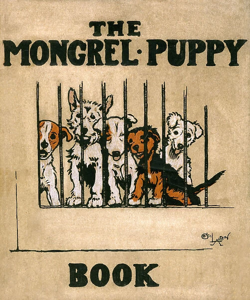 Cover design by Cecil Aldin, The Mongrel Puppy Book