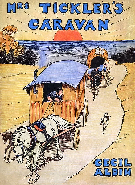 Cover design by Cecil Aldin, Mrs Ticklers Caravan