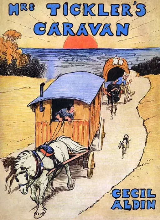 Framed Print : Cover design by Cecil Aldin, Mrs Ticklers Caravan Framed Print : Cover design by Cecil Aldin, Mrs Ticklers Caravan