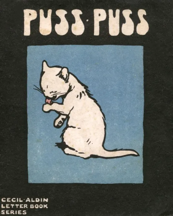 Framed Print : Cover design by Cecil Aldin, Puss Puss Framed Print : Cover design by Cecil Aldin, Puss Puss