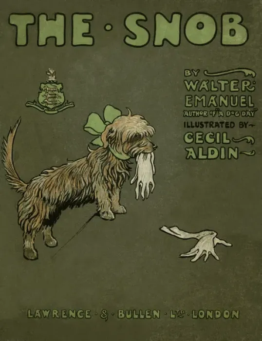 Framed Print : Cover design by Cecil Aldin, The Snob Framed Print : Cover design by Cecil Aldin, The Snob