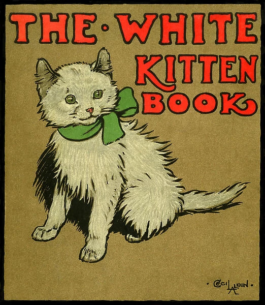 Cover design by Cecil Aldin, The White Kitten Book