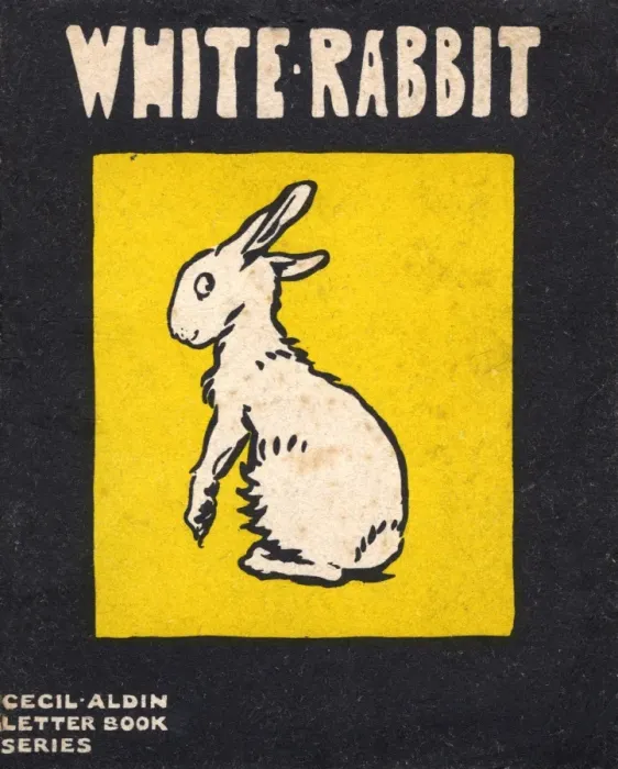 Framed Print : Cover design by Cecil Aldin, White Rabbit Framed Print : Cover design by Cecil Aldin, White Rabbit