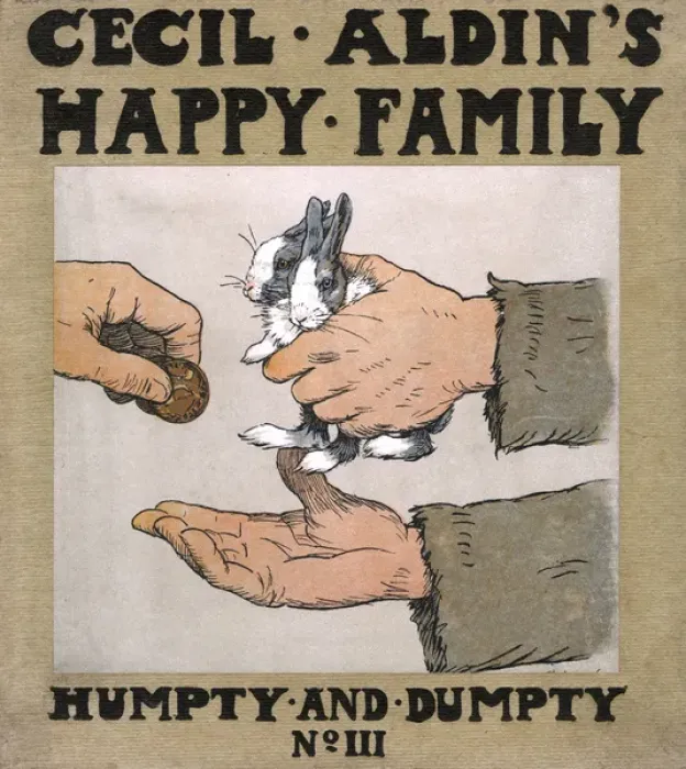 Framed Print : Cover design, Cecil Aldins Happy Family, Humpty and Dumpty Framed Print : Cover design, Cecil Aldins Happy Family, Humpty and Dumpty