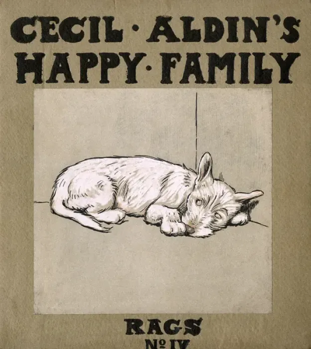 Framed Print : Cover design, Cecil Aldins Happy Family, Rags Framed Print : Cover design, Cecil Aldins Happy Family, Rags