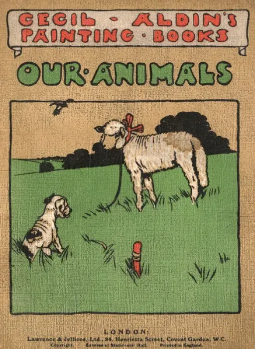 Framed Print : Cover design, Cecil Aldins Painting Books, Our Animals Framed Print : Cover design, Cecil Aldins Painting Books, Our Animals