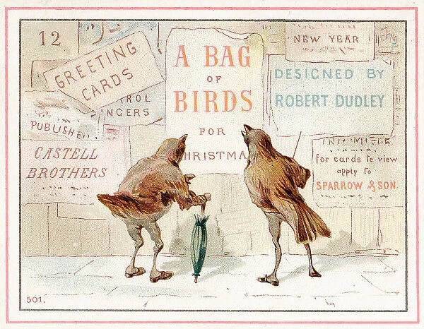 Cover design, Christmas cards, A Bag of Birds