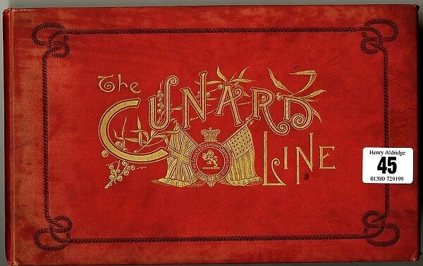 Cover design, The Cunard Line
