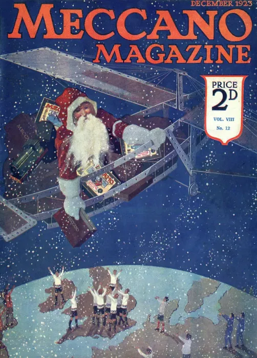 Framed Print : Cover design, Father Christmas, Meccano magazine Framed Print : Cover design, Father Christmas, Meccano magazine